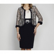 ΣΕΤ Φόρεμα αμάνικο - Ζακετάκι με δυνατότητα να γίνει κοντό μανίκι