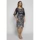 Φόρεμα τρουακάρ μανίκι με δαντέλα