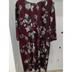 Φόρεμα κρεπ-ελαστικό με λουλούδια