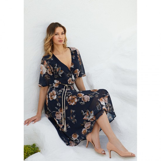 Φόρεμα  Midi - Κλος με λουλούδια