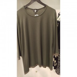 Μπλούζα σε loose γραμμή με διακοσμητικό ρέλι